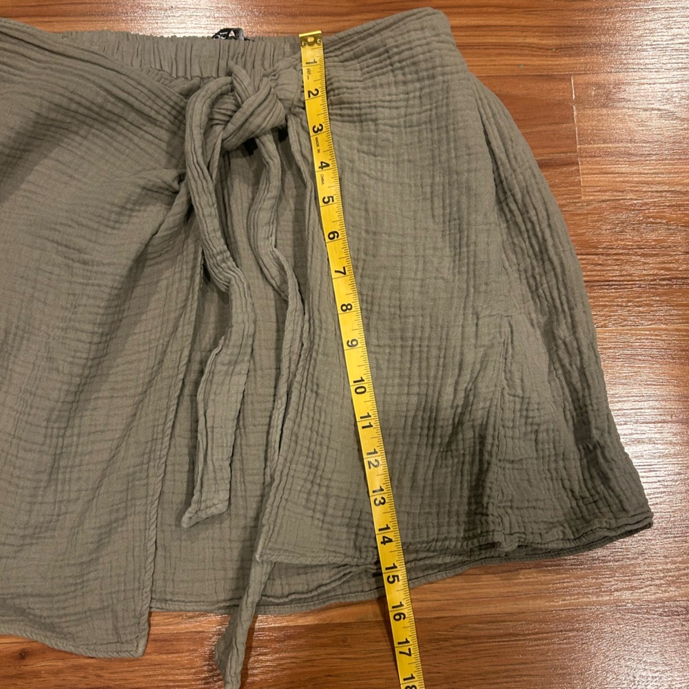 Zara Wrap Tie Style Mini Skirt Women’s Size Medium - Picture 8 of 9